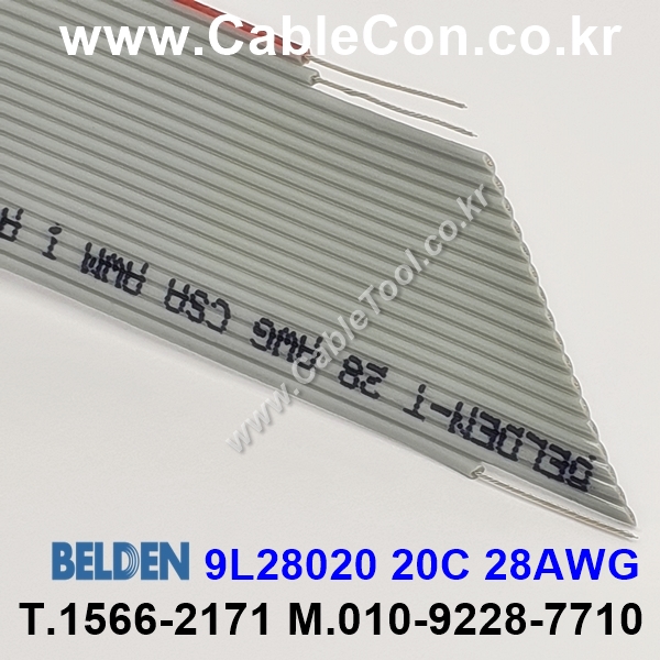 BELDEN 9L28020 20C x 28(7x36)AWG , UL AWM 2651, VW-1, Flat Ribbon Cable