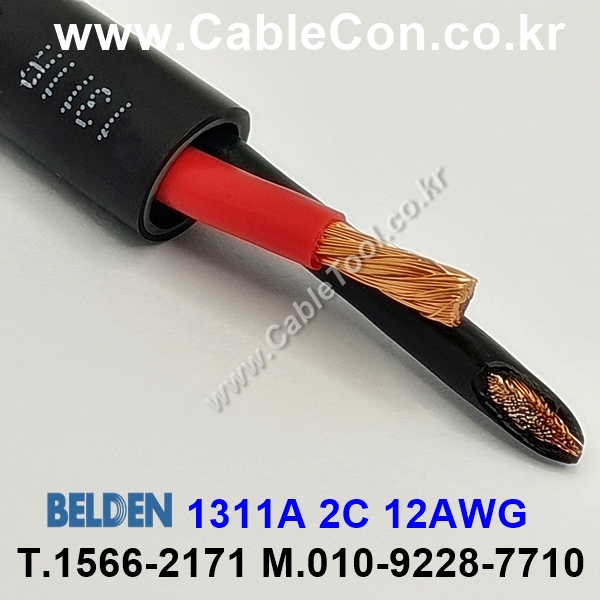 BELDEN 1311A Black(010), 2C 12AWG  ҵ(OFHC) Ŀ̺