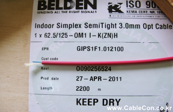 Belden Indoor Simplex Semi-Tight Buffer 3.0mm Opt cable
